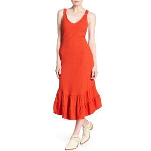 Free People, Into You Maxi Dress, Red, Size Large, NWT